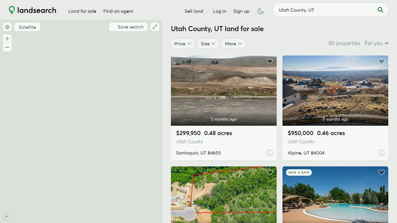 Utah County, UT Land for Sale - 188 Properties - LandSearch